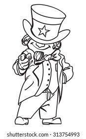 Uncle Sam vector illustration