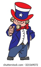 Uncle Sam vector illustration