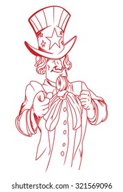 Uncle Sam vector illustration