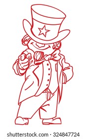 Uncle Sam vector illustration