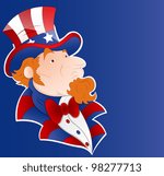 Uncle Sam Vector Sticker Art