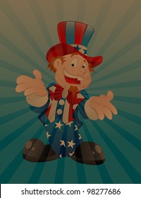 Uncle Sam Vintage Background
