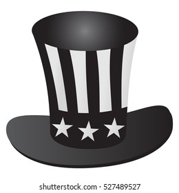 Uncle Sam's hat 4th July celebration icon
