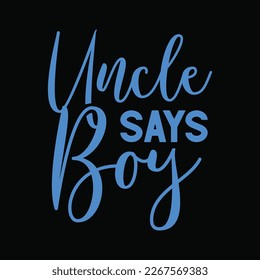 Uncle Says Boy Gender Reveal Announcement Party