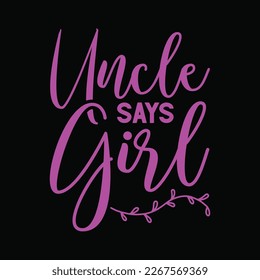 Uncle Says Girl Pink Gender Reveal Announcement