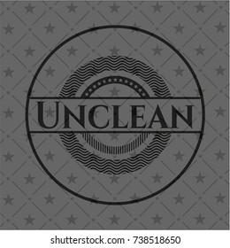 Unclean black badge