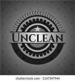 Unclean black emblem