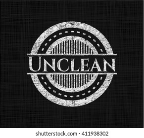 Unsauberes Kreide-Emblem