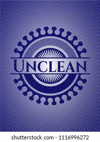 Unclean with denim texture
