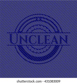 Unclean jean background