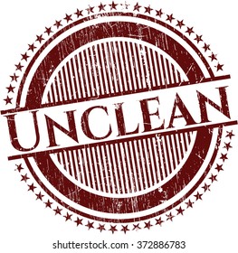 Unclean rubber grunge texture stamp