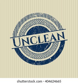 Unclean rubber seal with grunge texture