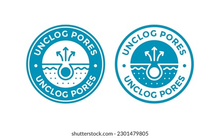 Desbloquear el diseño vectorial del logotipo poro. Adecuado para negocios, belleza, salud y tecnología