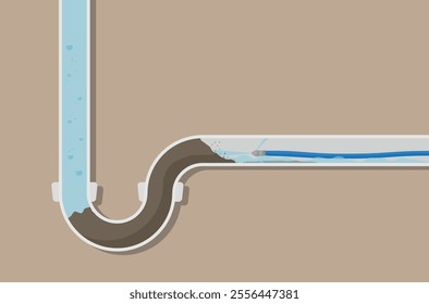 unclogging pipe with pressurized water system