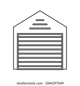 uncolored storage  vector illustration