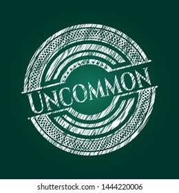 Uncommon chalk emblem. Vector Illustration. Detailed.