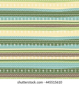 Uncommon Ethnic pattern. Geometric and aztec decor elements. Trendy backgrounds. Vector.