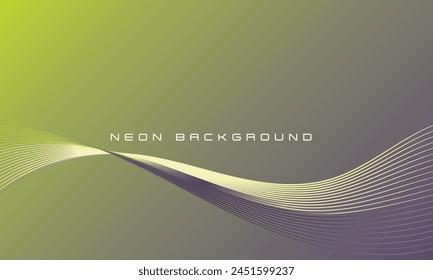 Vector de fondo de neón poco común para papel de pared, móvil, impresión o redes sociales