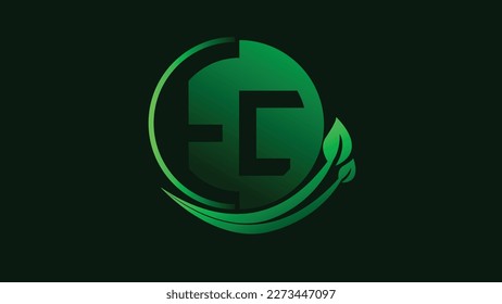 Uncommon vector EC logo beautiful design logotype eps background.