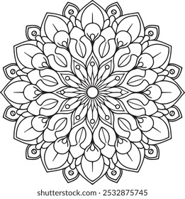 Uncomplicated Yet Detailed Mandala Designs to Inspire Children's Creativity,Coloring books