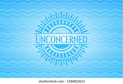 Unconcerned sky blue water emblem background.