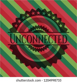 Unconnected christmas badge.