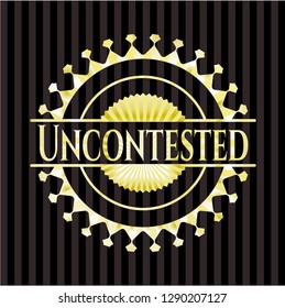 Uncontested golden badge