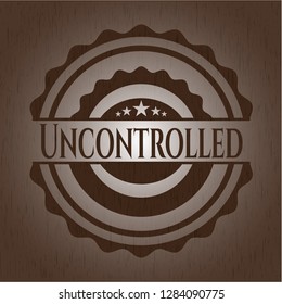 Uncontrolled wood signboards