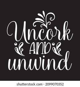 uncork and unwind vector file