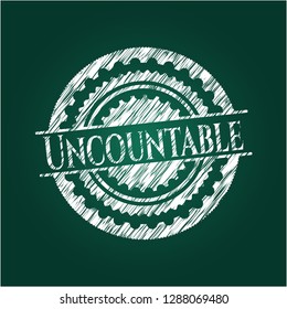 Uncountable written on a chalkboard