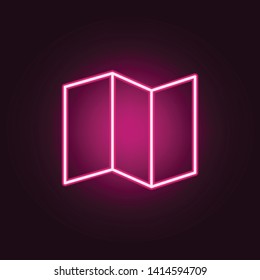 uncovered paper neon icon. Elements of web set. Simple icon for websites, web design, mobile app, info graphics