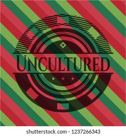 Uncultured christmas emblem.