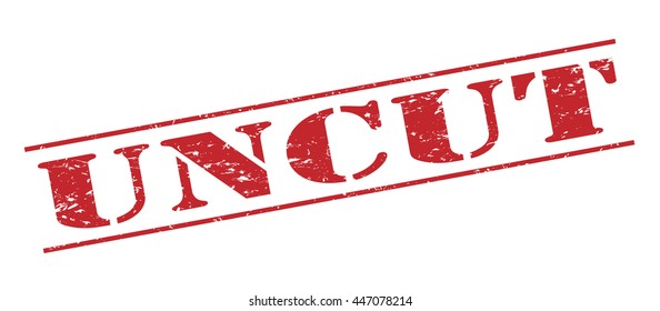 uncut vector stamp on white background