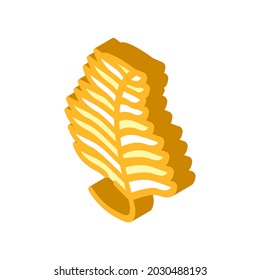 undaria plumose seaweed isometric icon vector. undaria plumose seaweed sign. isolated symbol illustration