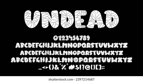 Undead Horror Display Halloween font Best Alphabet Alphabet Brush Script Logotype Font lettering handwritten