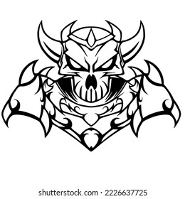 Undead knight vector. This piece is good for your team logo, branding, tees, and others