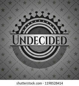 Undecided dark badge