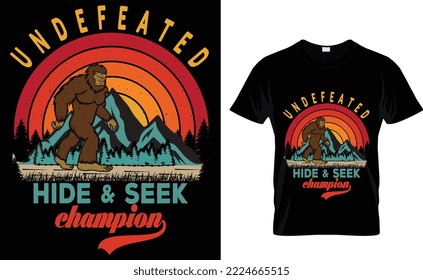 undefeated hide and seek champion t shirt design