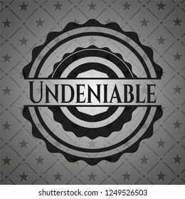 Undeniable black emblem