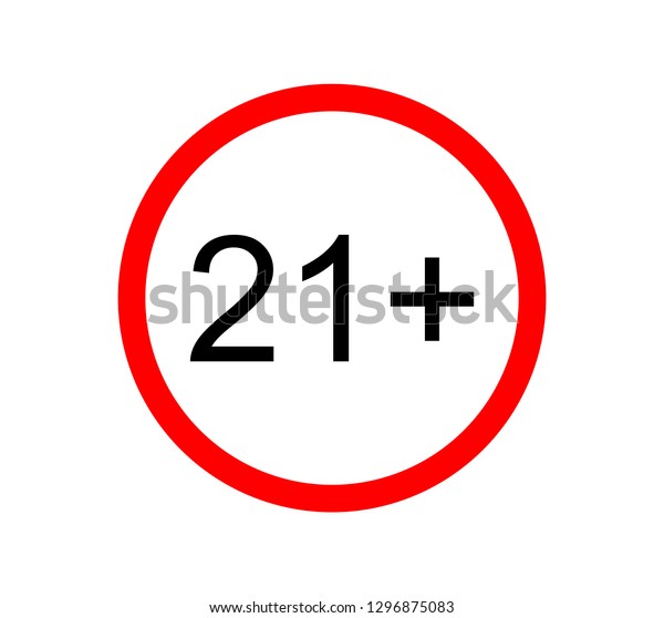 Under 21 Not Allowed Sign Number Stock Vector (Royalty Free) 1296875083 ...