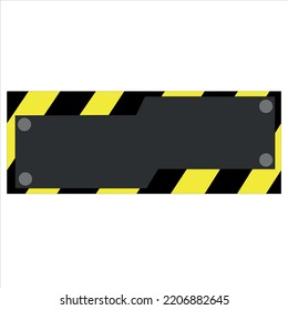 Under The Black And Yellow Construction Background