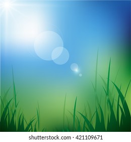 Under the bright sun. Abstract natural backgrounds vector design