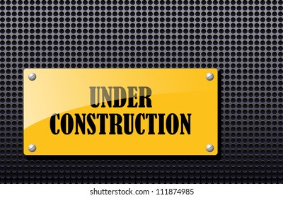 Under construction abstract vector illustration