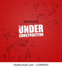 Under construction abstract vector illustration