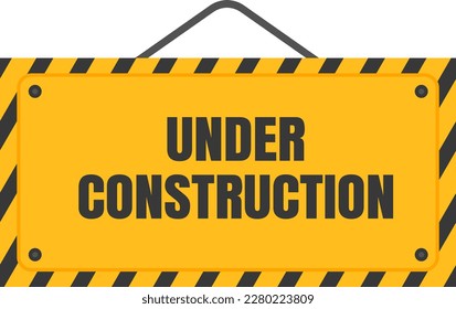 under construction background. under construction sign background with black and yellow stripes. black and yellow stripes warning caution sign.