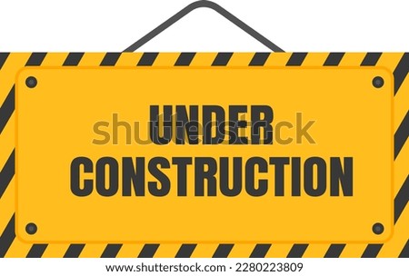 under construction background. under construction sign background with black and yellow stripes. black and yellow stripes warning caution sign.