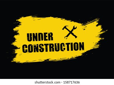 under construction background vector illustration 