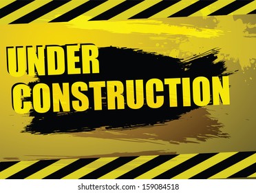 under construction background vector illustration 
