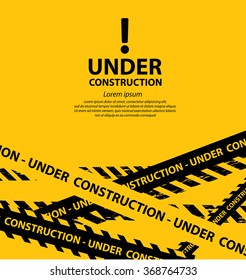 under construction background vector illustration