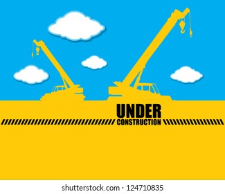 Under construction background-vector